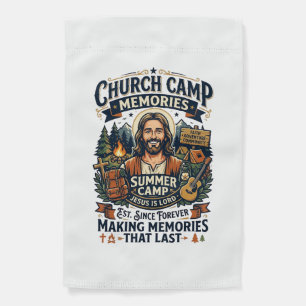 Jesus Church Camp VBS Nostalgia Shirt Faith Based Garden Flag
