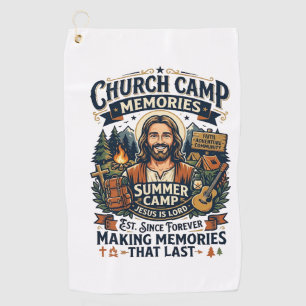 Jesus Church Camp VBS Nostalgia Shirt Faith Based Golf Towel