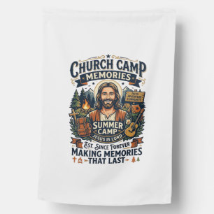 Jesus Church Camp VBS Nostalgia Shirt Faith Based  House Flag