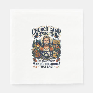 Jesus Church Camp VBS Nostalgia Shirt Faith Based Napkins