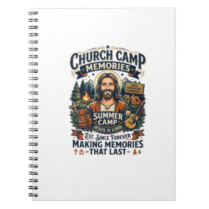 Jesus Church Camp VBS Nostalgia Shirt Faith Based  Notebook