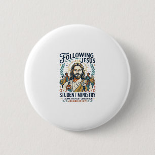 Jesus Church Merch Youth Camp Style Shirt Faith Ba Button