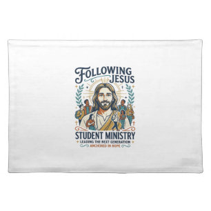 Jesus Church Merch Youth Camp Style Shirt Faith Ba Cloth Placemat