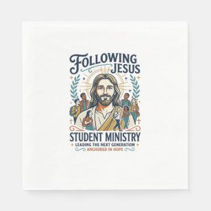 Jesus Church Merch Youth Camp Style Shirt Faith Ba Napkins