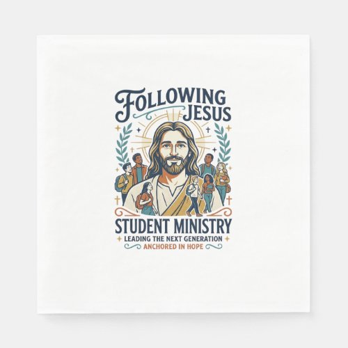 Jesus Church Merch Youth Camp Style Shirt Faith Ba Napkins