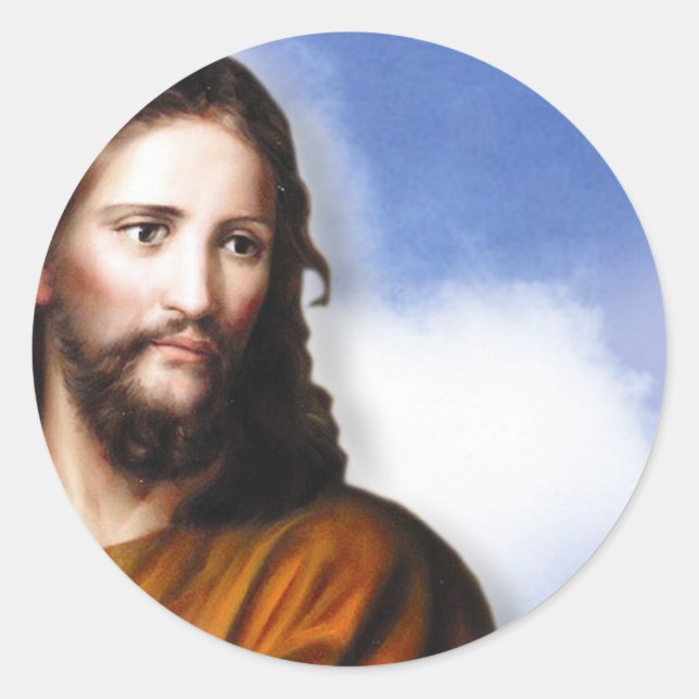 Jesus Classic Round Sticker (Front)