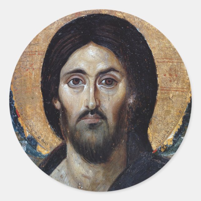 Jesus Classic Round Sticker (Front)
