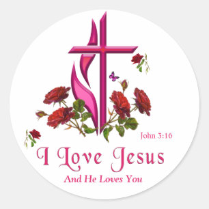 Jesus  classic round sticker