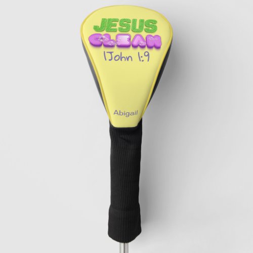 Jesus Clean forgiven cute christian design Golf Head Cover