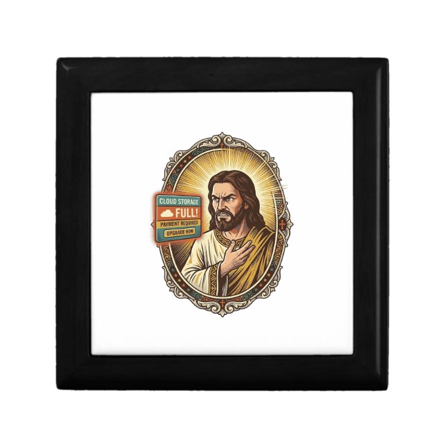 Jesus Cloud Storage Full Warning Paywall Tech Humo Gift Box (Front)