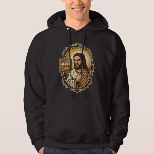 Jesus Cloud Storage Full Warning Paywall Tech Humo Hoodie