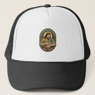 Jesus Club Hand Stamp Wont Wash Off Morning Humor_ Trucker Hat