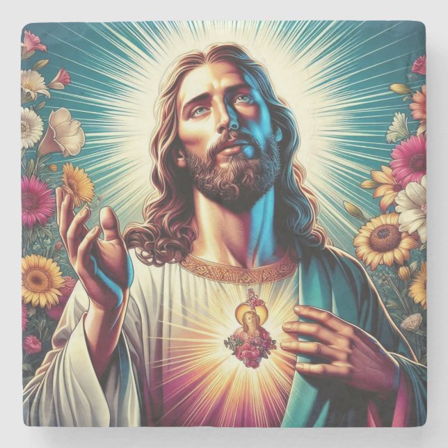 Jesus coasters! stone coaster (Front)