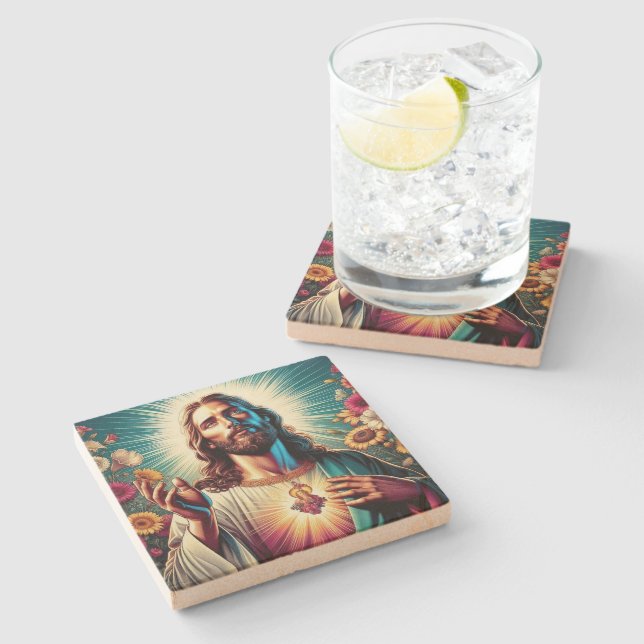 Jesus coasters! stone coaster (Side)