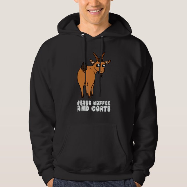 Jesus Coffee And Goats Hoodie (Front)