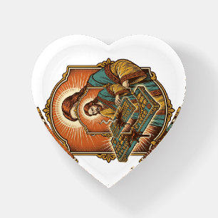 Jesus Coffee Spill Mechanical Keyboard Broken Tech Paperweight