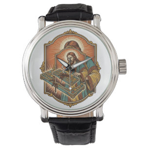 Jesus Coffee Spill Mechanical Keyboard Broken Tech Watch