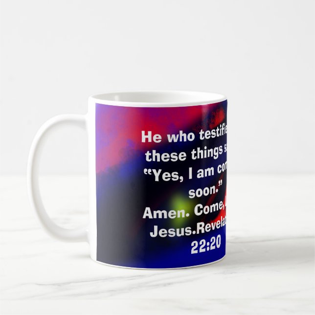 jesus coming coffee mug (Left)