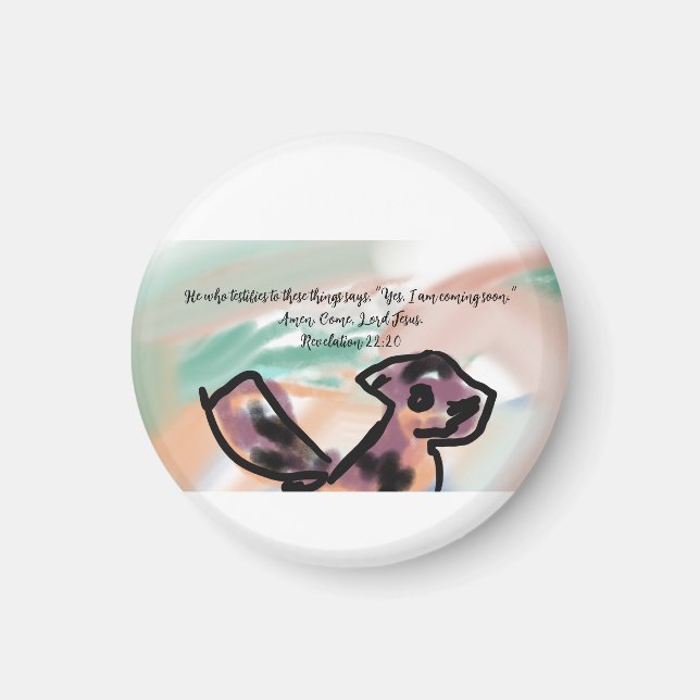 jesus coming  magnet (Front)