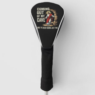 Jesus Coming Out Of My Cave Golf Head Cover