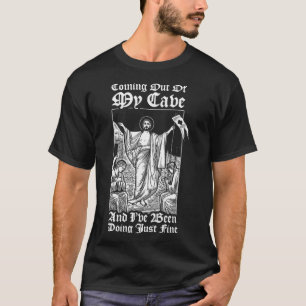 Jesus Coming Out Of My Cave Jesus Christian Jesus T-Shirt