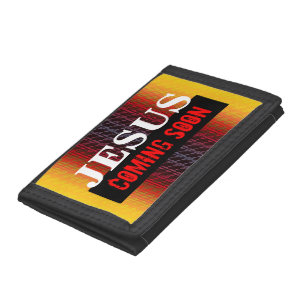 JESUS COMING SOON TRI-FOLD WALLET