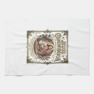 Jesus Communion Jesus Communion Christian Faith Vi Kitchen Towel
