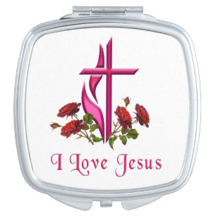 Jesus compact mirror
