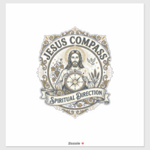 Jesus Compass Spiritual Direction Jesus Compass Sp Sticker