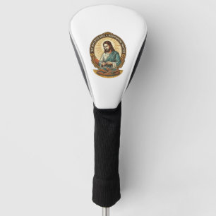 Jesus Completely Deflated Flat Yoga Ball Gym Humor Golf Head Cover