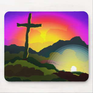 Jesus Conquers Death Mouse Pad