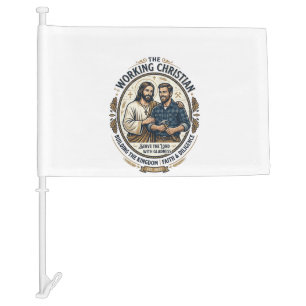 Jesus Construction Trades Shirt Christian Graphic_ Car Flag