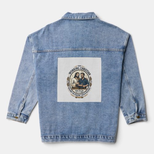 Jesus Construction Trades Shirt Christian Graphic_ Denim Jacket
