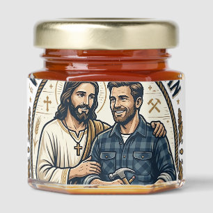 Jesus Construction Trades Shirt Christian Graphic_ Honey Jar Favors