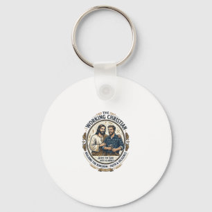 Jesus Construction Trades Shirt Christian Graphic_ Keychain