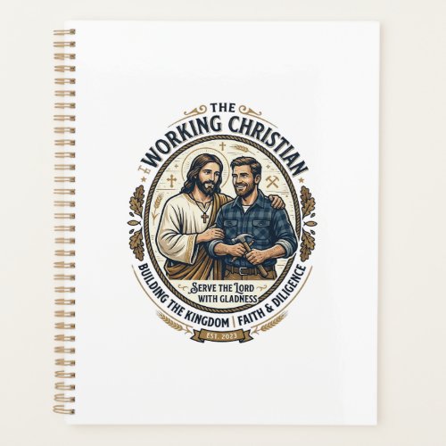 Jesus Construction Trades Shirt Christian Graphic_ Planner