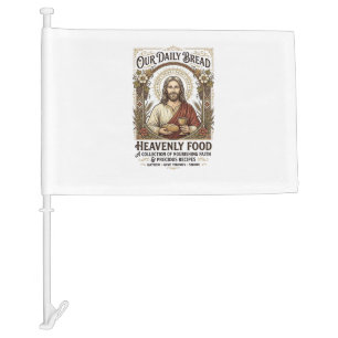Jesus Cookbook Recipe Card Aesthetic Vintage Shirt Car Flag