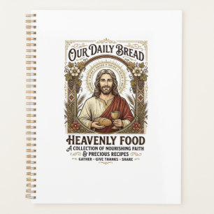 Jesus Cookbook Recipe Card Aesthetic Vintage Shirt Planner