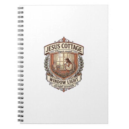 Jesus Cottage Window Light Jesus Cottage Window Li Notebook