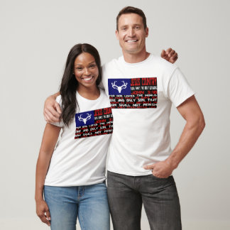 Jesus Country Red, White, Blue John 3:16 Flag T-Shirt