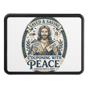 Jesus Coupon Thrift Frugal Shirt Faith Based Desig Hitch Cover