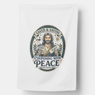 Jesus Coupon Thrift Frugal Shirt Faith Based Desig House Flag
