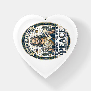 Jesus Coupon Thrift Frugal Shirt Faith Based Desig Paperweight