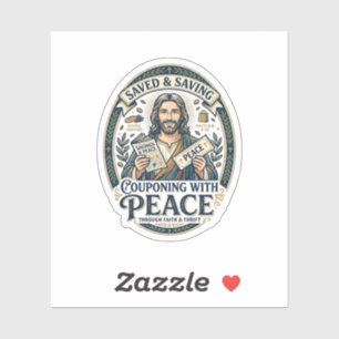 Jesus Coupon Thrift Frugal Shirt Faith Based Desig Sticker