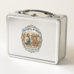 Jesus Craft Seller Etsy Maker Shirt Faith Based De Metal Lunch Box