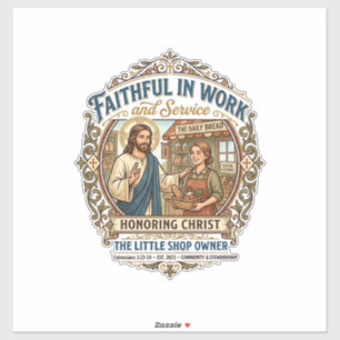 Jesus Craft Seller Etsy Maker Shirt Faith Based De Sticker