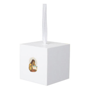 Jesus Cringing Ten Year Old Status Update Humor_1 Cube Ornament