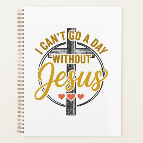 Jesus Cross Christian Typography Shirt Design_1 Planner