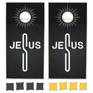 Jesus Cross Cornhole Set