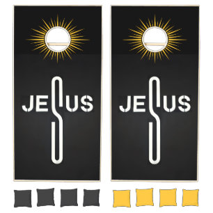 Jesus Cross Cornhole Set